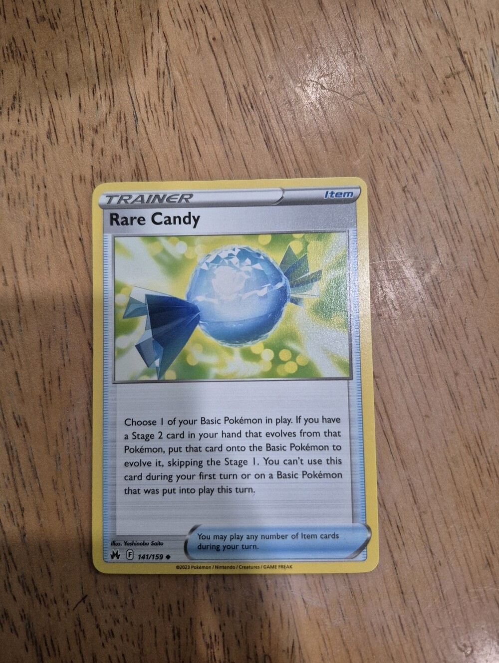 QTY 2 Rare Candy Pokémon Trainer Item Card